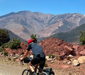 Backpacking in Morocco – Backpacker exploring the High Atlas Mountains, Marrakech, and the Sahara Desert during an unforgettable 8 day adventure 